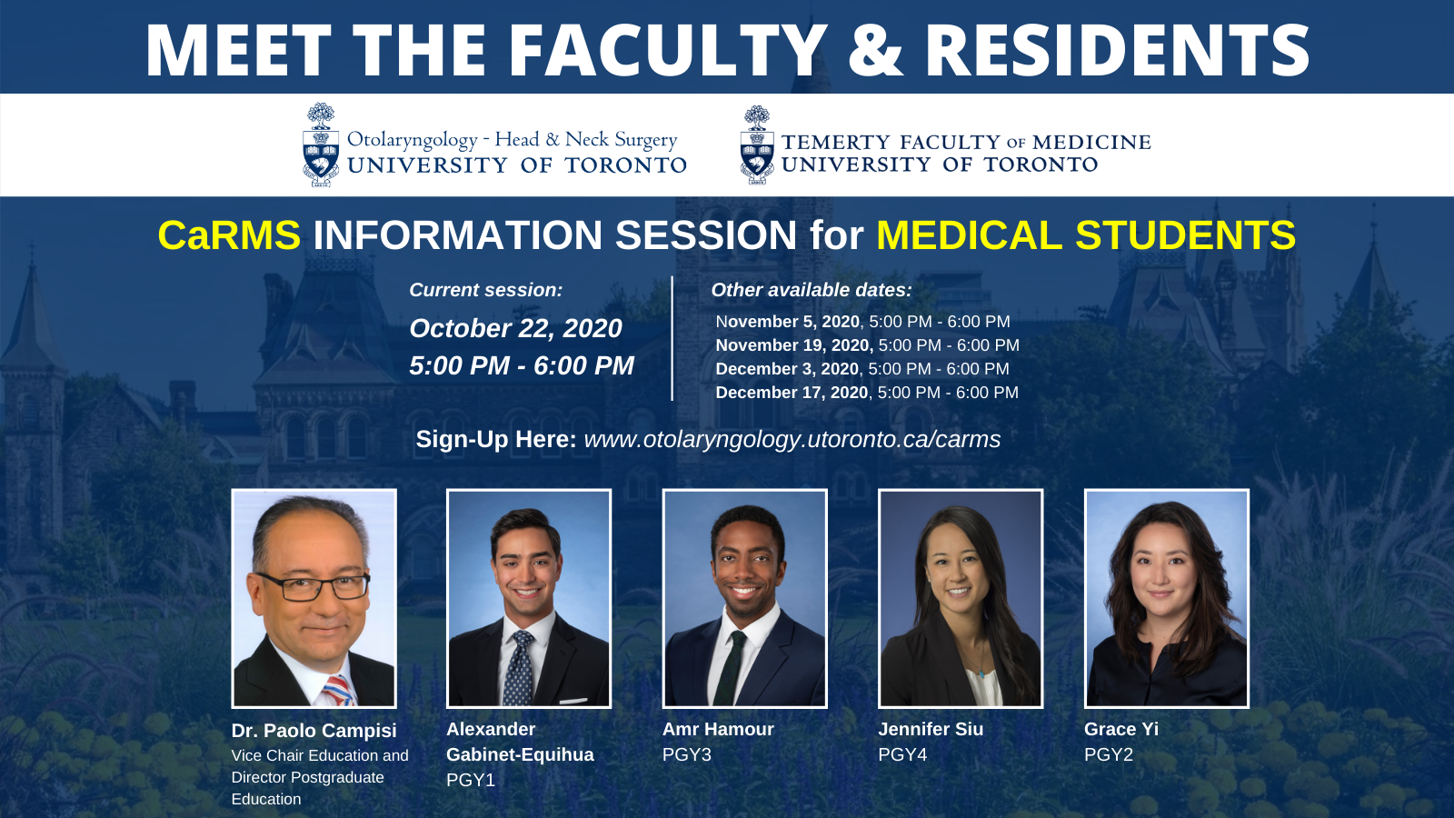 Information session poster